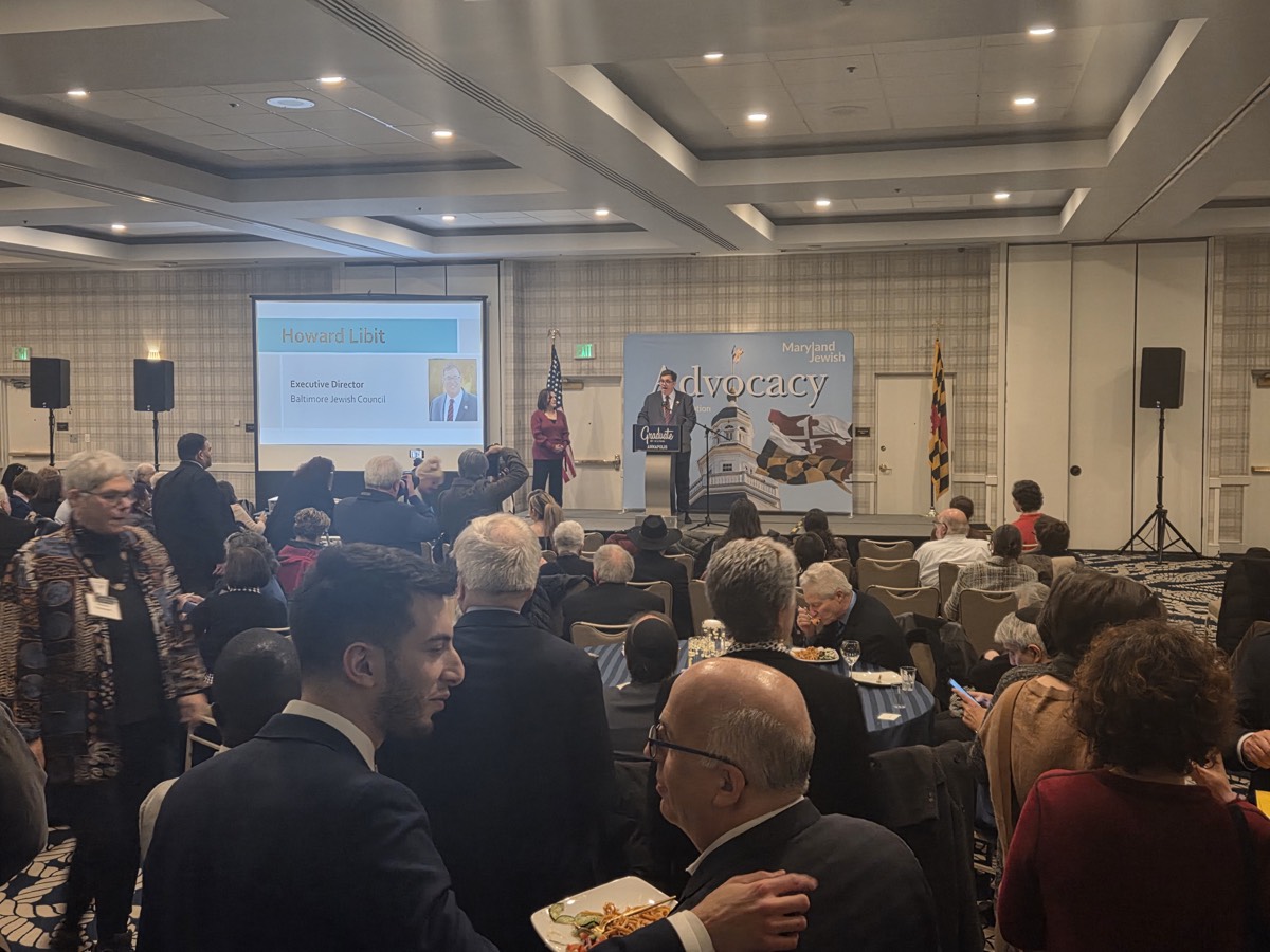 James speaking at a Maryland advocacy event
