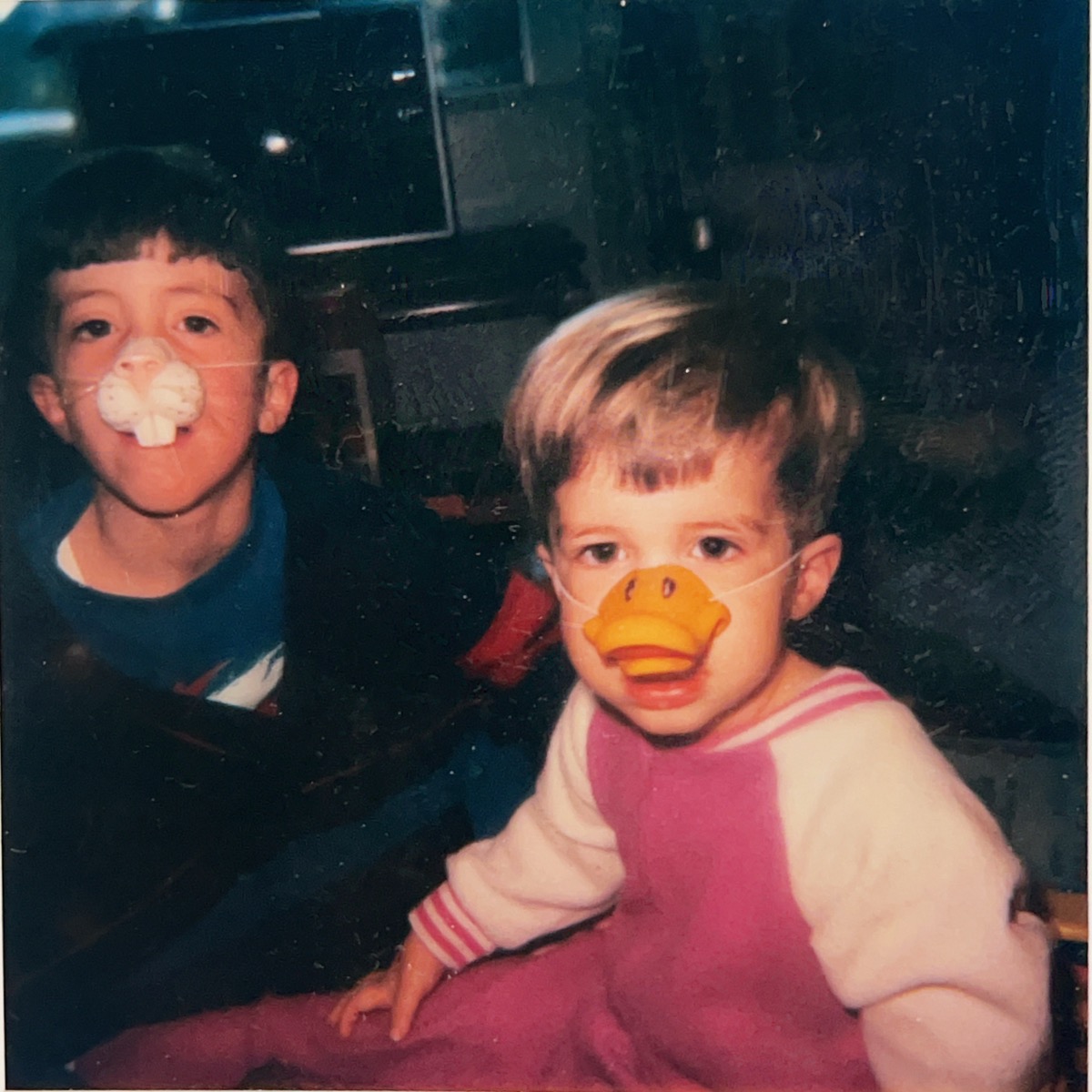 James and his brother as kids