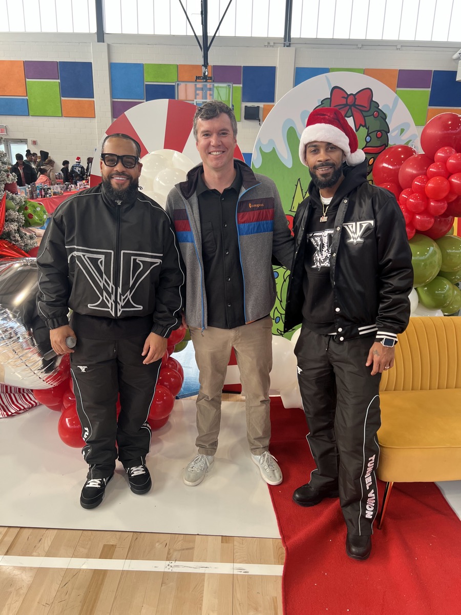 James at a community holiday celebration